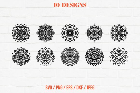 Download Mandala Ornament Bundle SVG - Ornament Collection