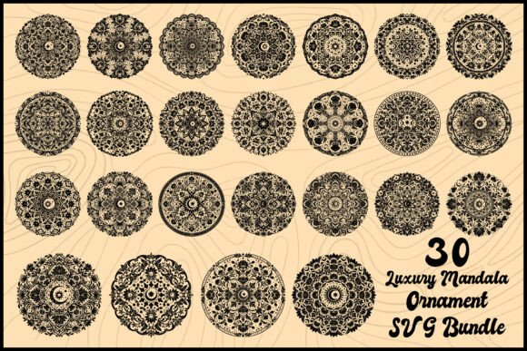 Download Luxury Mandala Ornament SVG Bundle - Ornament Collection