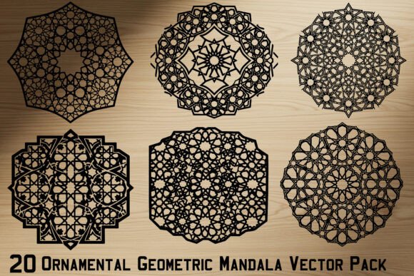 Download Ornamental Geometric Mandala Vector Pack - Ornament Collection