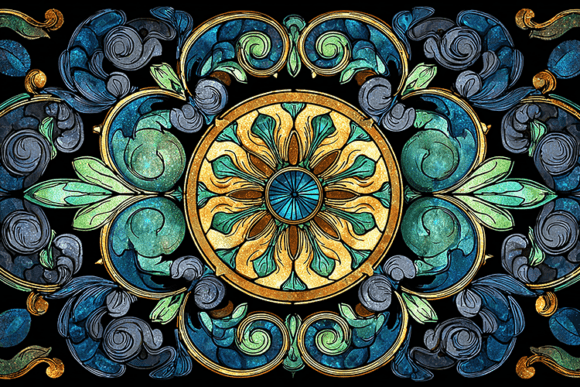 Download Vintage Floral Mandala Ornament - Ornament Collection