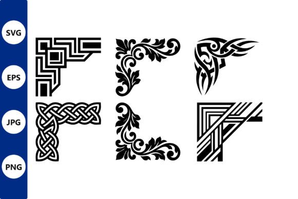 Download Intricate Corner Ornament Set - Ornament Collection