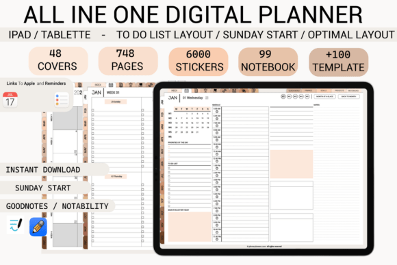 Download Girl ADHD Digital Planner-Optimal - Premium Bundle