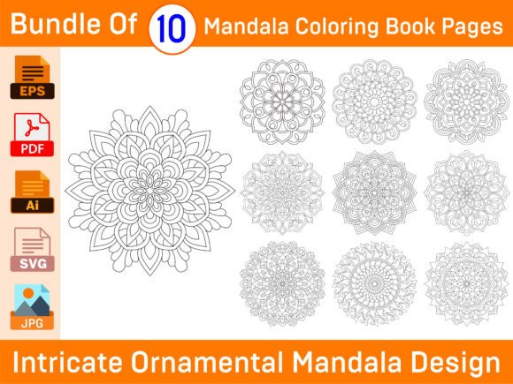 Download Bundle of Intricate Ornamental Mandala - Ornament Collection