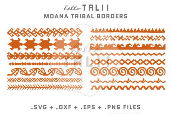 Download MOANA TRIBAL BORDERS SVG CUT FILES - Svg cut files Collection