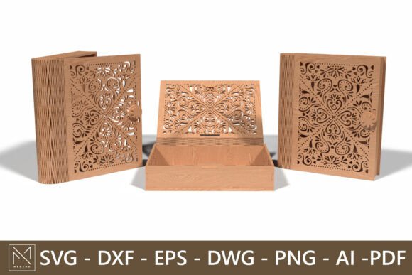 Download Ornamental Pattern Laser Cut Wooden Box - Ornament Collection