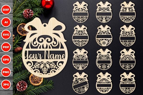 Download Christmas Ornament Laser Cut Svg Bundle9 - Ornament Collection
