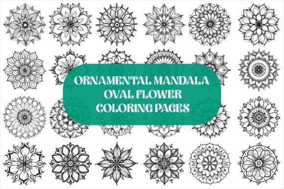 Download Flower Coloring Page Ornamental Mandala - Ornament Collection