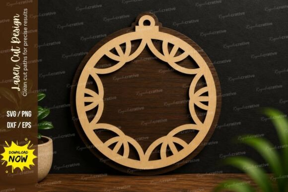 Download Geometric Ornament Frame Laser Cut Svg - Ornament Collection