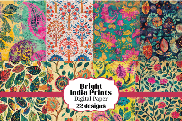 Download 22 Bright India Prints Backgrounds - Backgrounds Collection